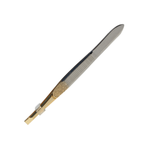 Tweezer Straight Gold Tip