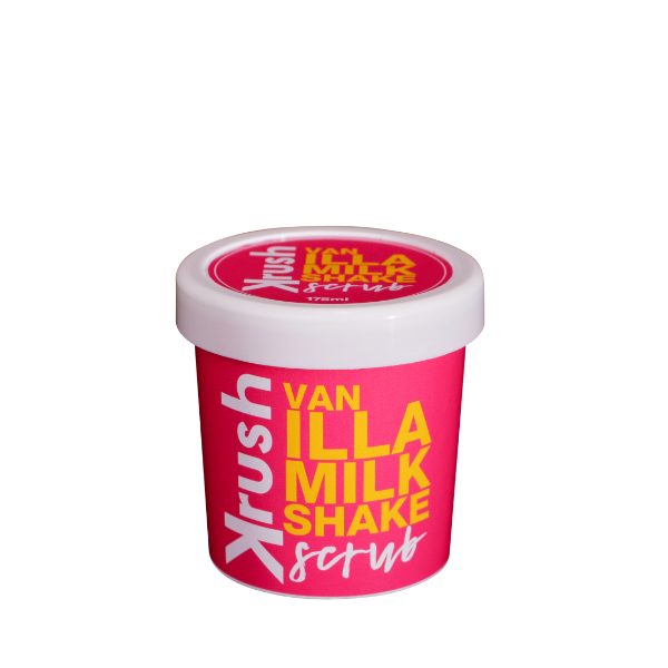 Krush Vanilla Milkshake Sugar Scrub Retail 175ml