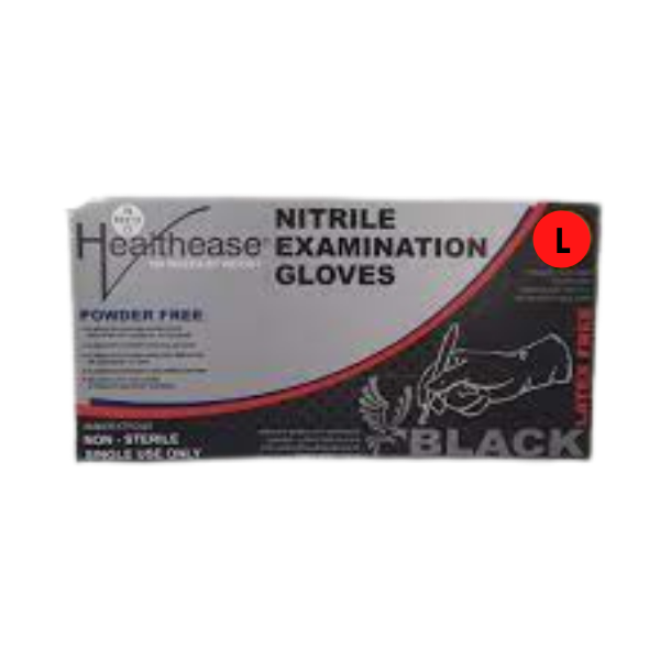 Nitrile P/Free (black) LARGE