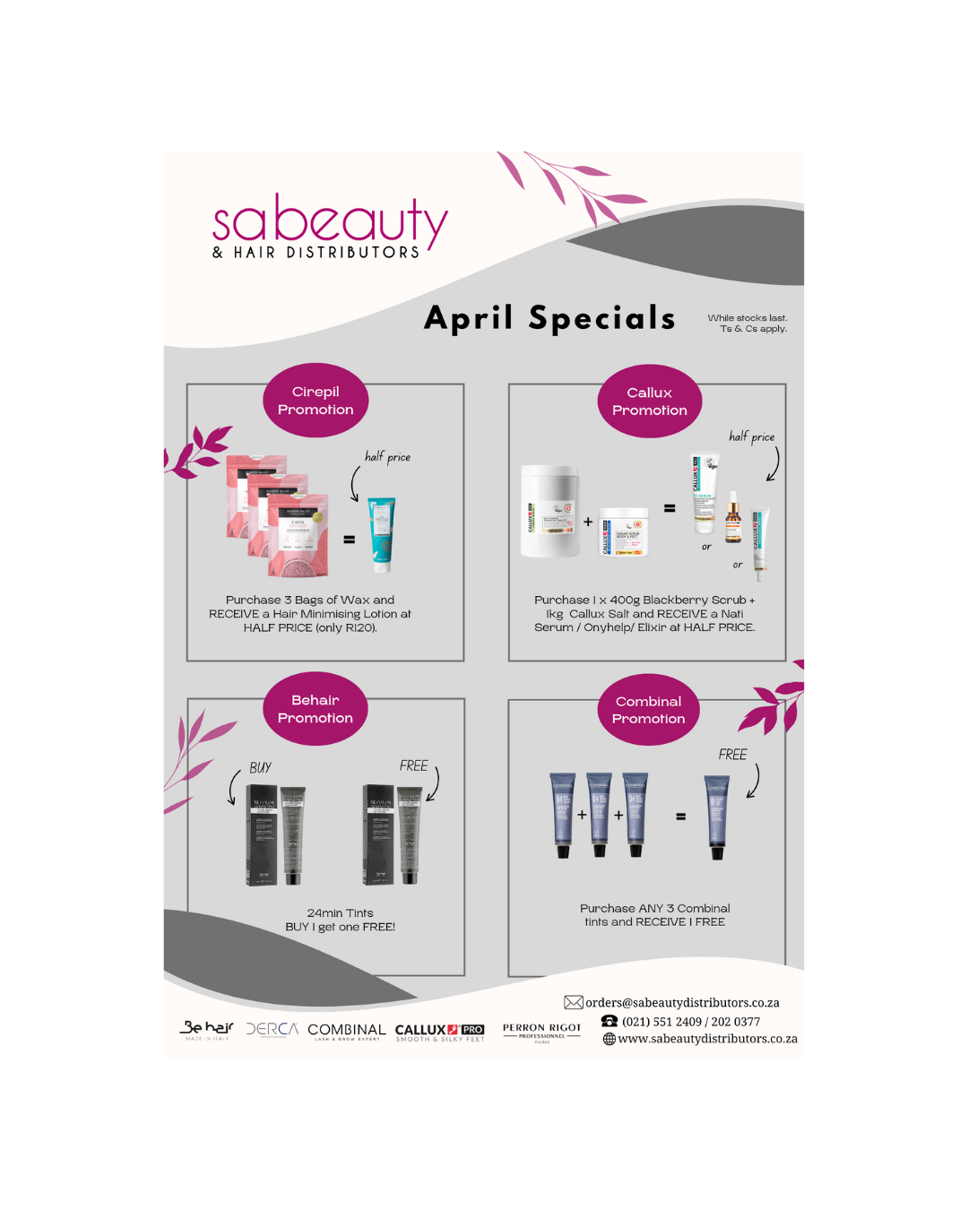 April Promotions